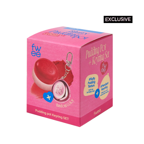 Fwee] *Keyring Set* Lip&Cheek Blurry Pudding Pot 5ml (30 colors