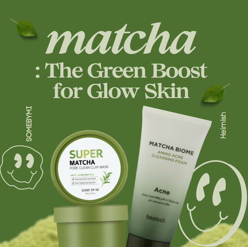 🌿Matcha: The Green Boost for Glow Skin