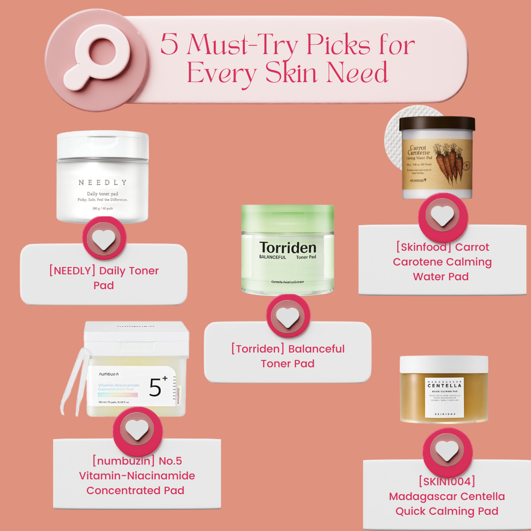 The Ultimate Toner Pad Guide: 5 Must-Try Picks for Every Skin Need ✨