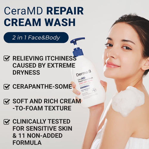 [DERMA:B] CeraMD Cream Wash 400ml