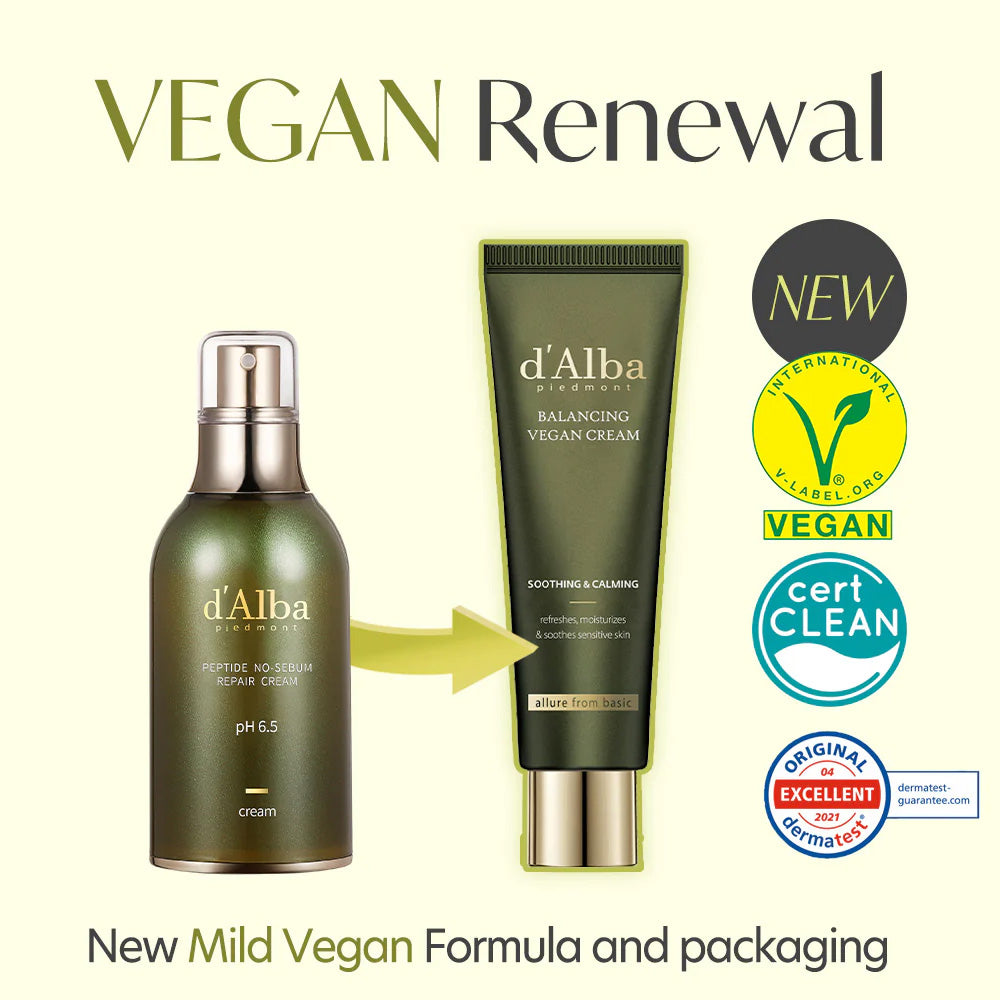 [d'Alba] Mild Skin Balancing Vegan Cream 55ml