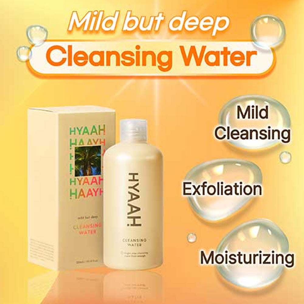[HYAAH] Mild But Deep Cleansing Water 300ml