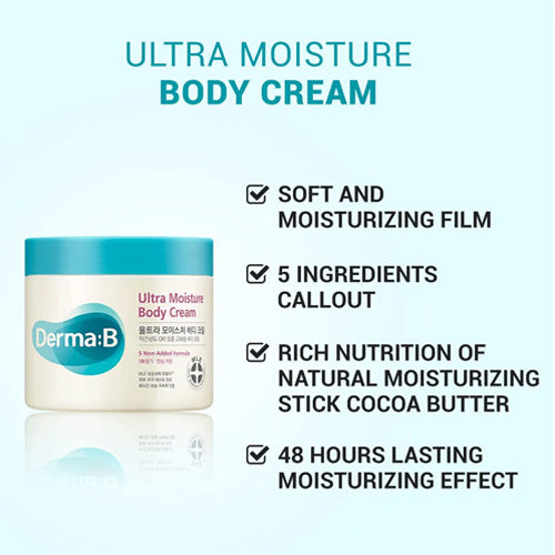 [DERMA:B] Ultra Moisture Body Cream 430ml