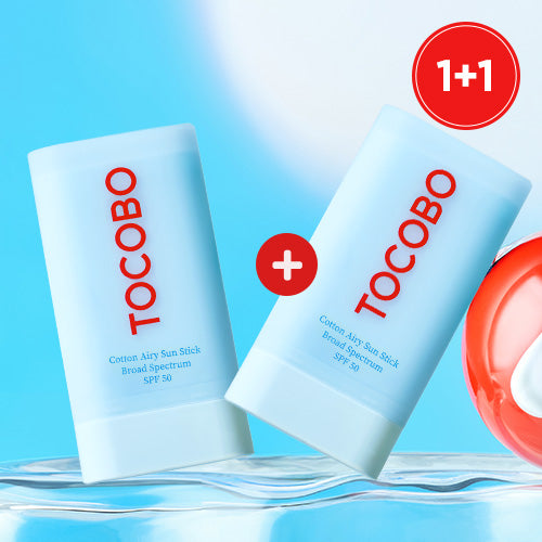 *1+1* [TOCOBO] *renew* Cotton Airy Sun Stick SPF50 19ml