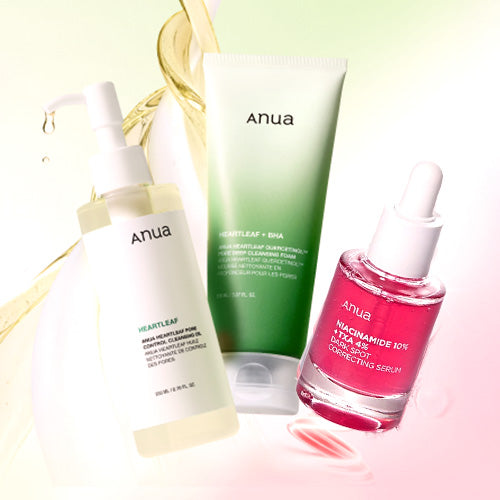 [Anua] Cleansing & Serum Set