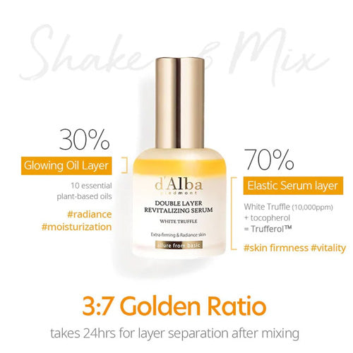 [d'Alba] White Truffle Double Layer Revitalizing Serum 30ml