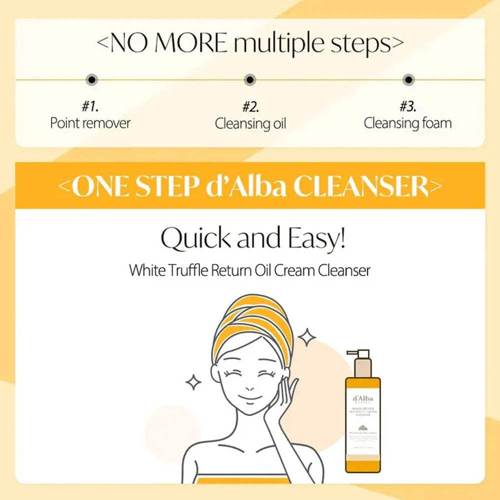 [d'Alba] Truffle Return Oil Cream Cleanser 150ml