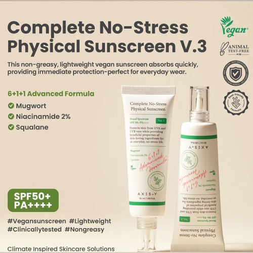 [AXIS-Y] Complete No-Stress Physical Sunscreen 50ml