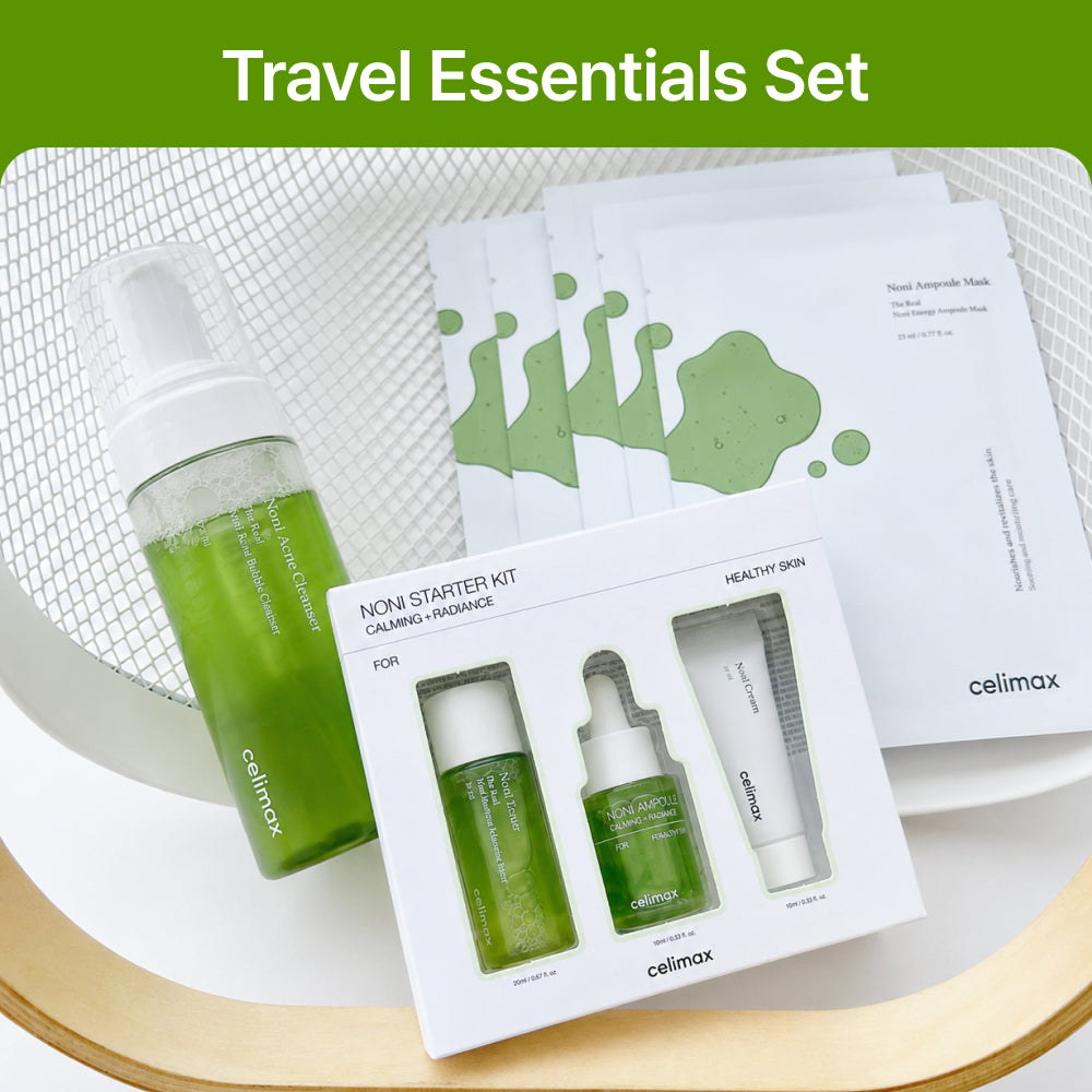 MOIDA SET [celimax] Noni Travel Essentials Set (Kit + Bubble Cleanser + Sheet Mask 5ea)