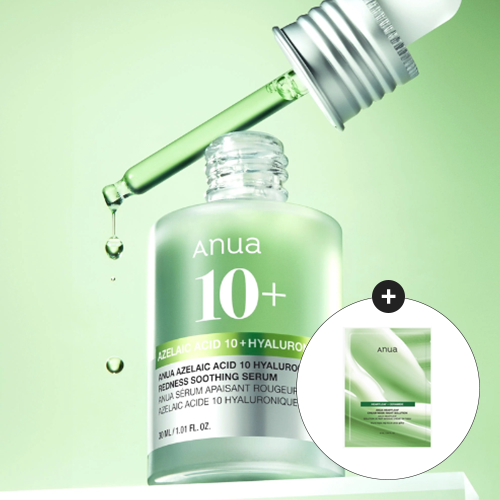 [Anua] Azelaic Acid 10 Hyaluron Redness Soothing Serum 30ml + Free Gift