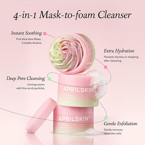 [APRILSKIN] Pink Aloe Pack Cleanser 120ml