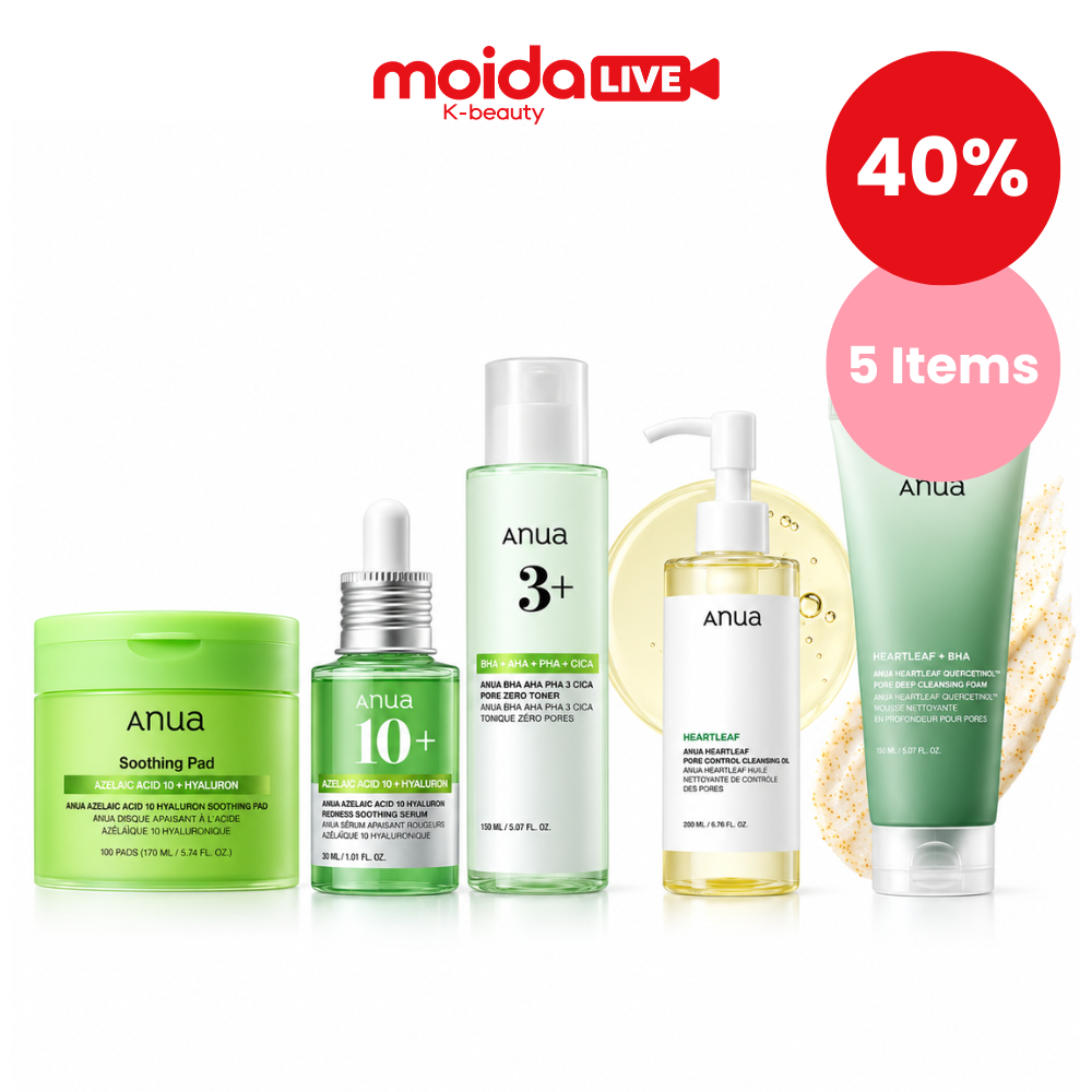 LIVE-EXCLUSIVE [Anua] Azelaic Acid Calming Set (5 Items Included)