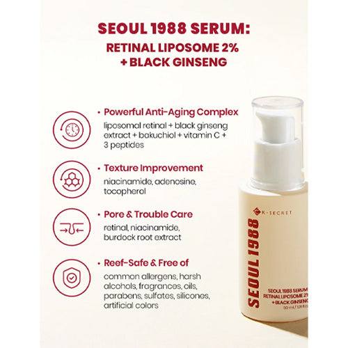 *MOIDA SET* [KSECRET] SEOUL 1988 Anti-Aging Care Duo (Eye Cream & Serum)