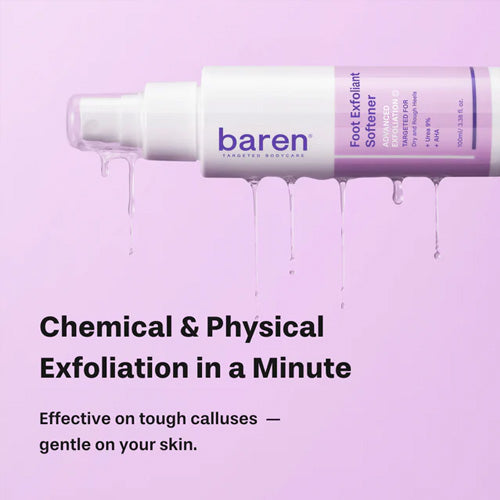 [baren] Callus Remover Kit for Feet: Foot File & Peeling Foot Spray *Flash Deal*
