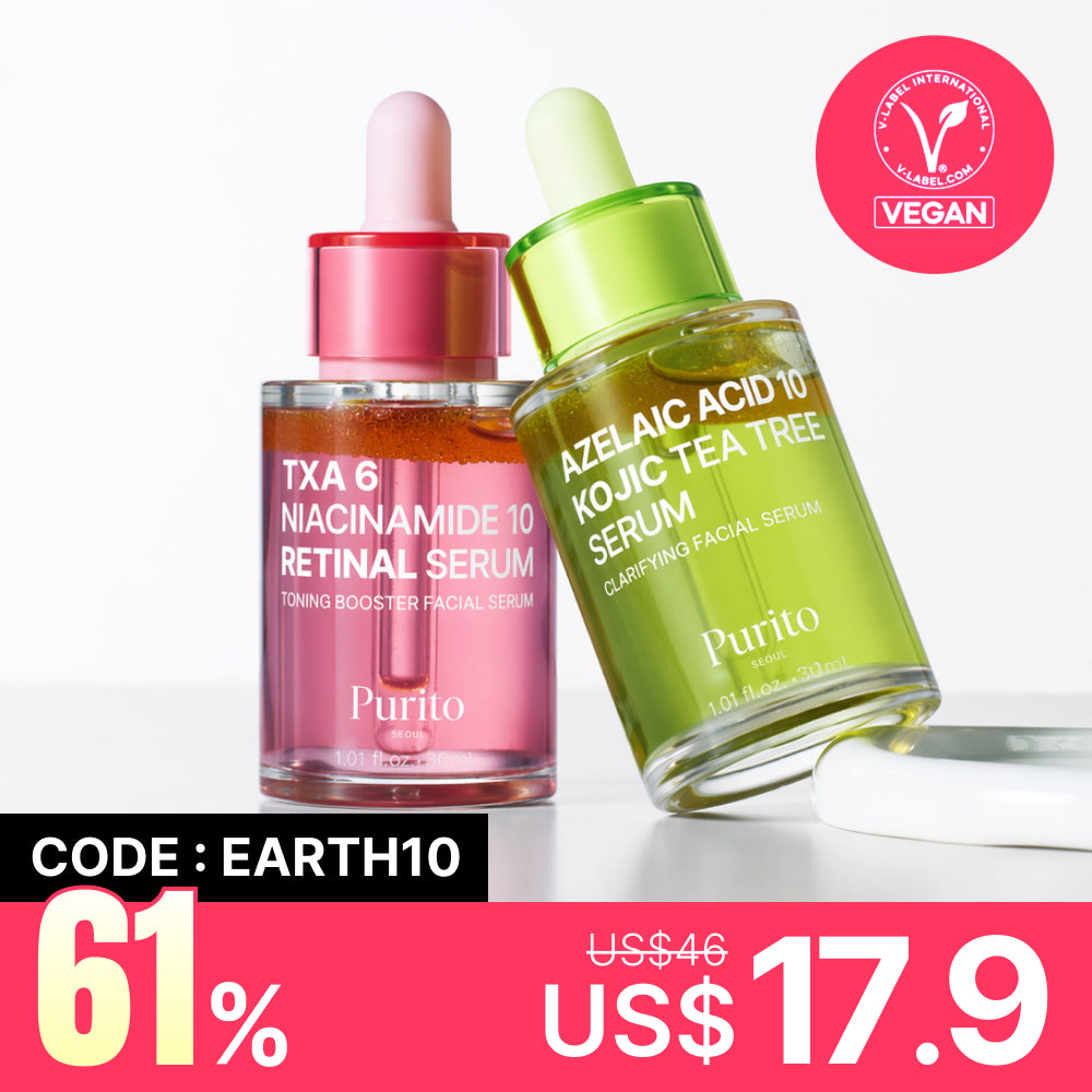 MOIDA SET [Purito Seoul] Azelaic Acid 10 & TXA 6 Serum Vegan Duo Set