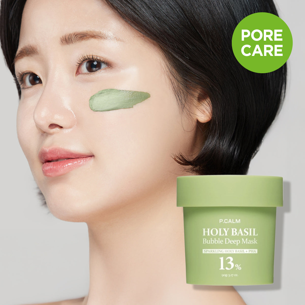 [P.CALM] Holy Basil Bubble Deep Mask 90ml