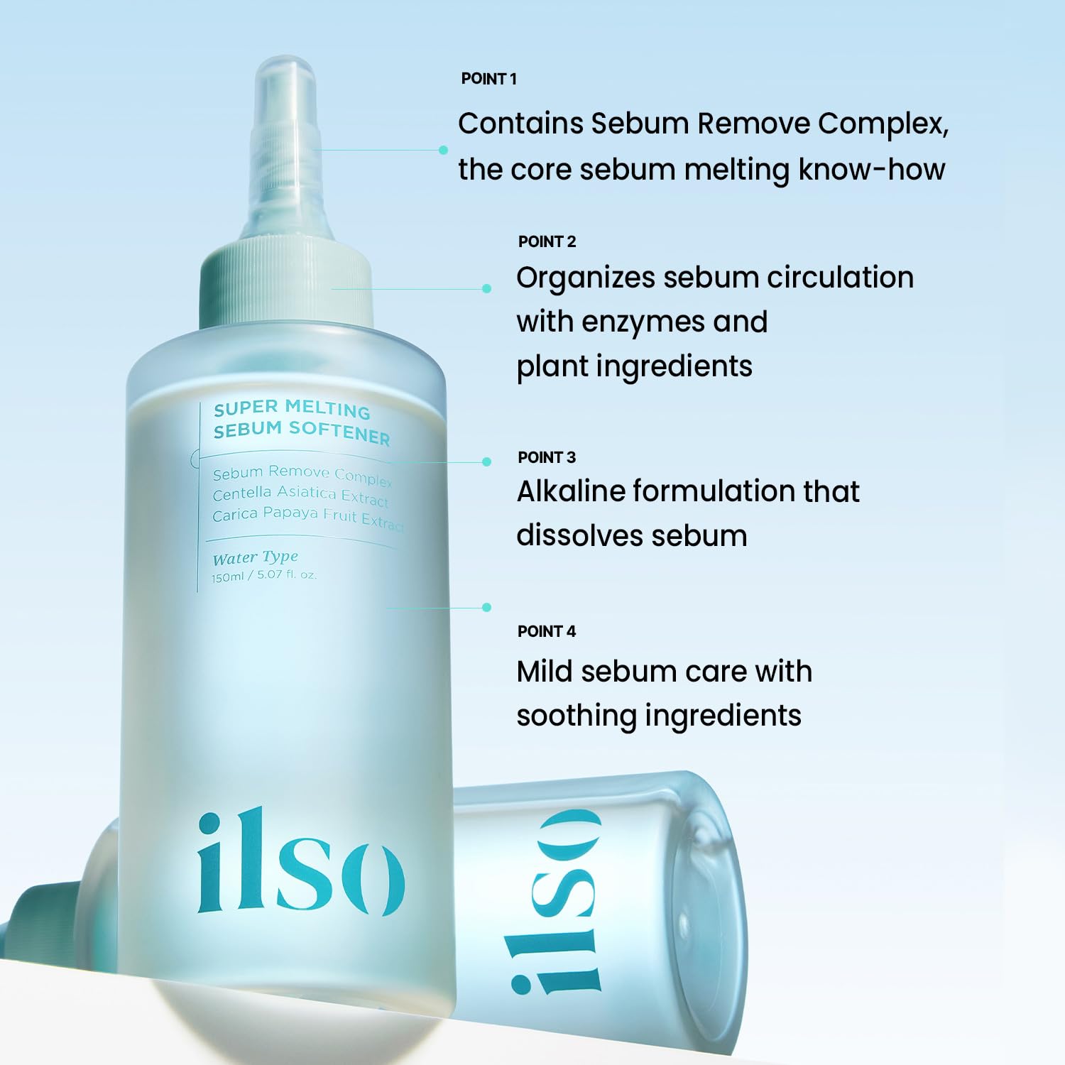 [ILSO] Super Melting Sebum Softener 150ml (+ Cotton Pad 40ea)