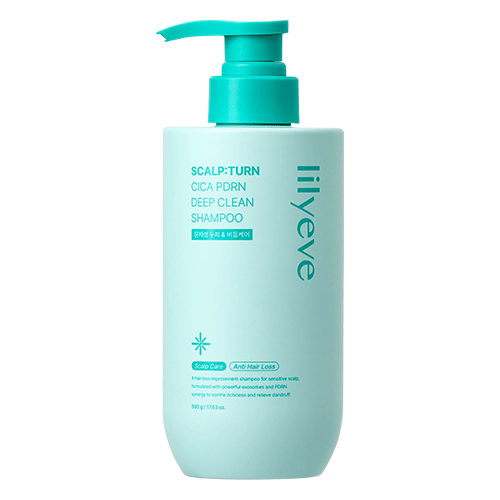 [lilyeve] Scalp:Turn Cica PDRN Deep Clean Shampoo 500g