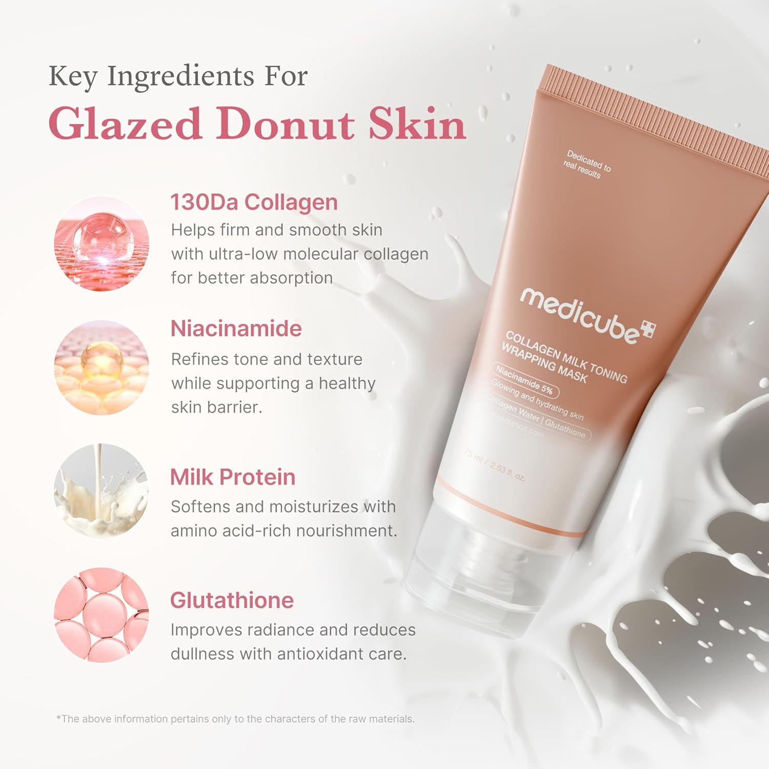[MEDICUBE] Collagen Milk Toning Wrapping Mask 75ml