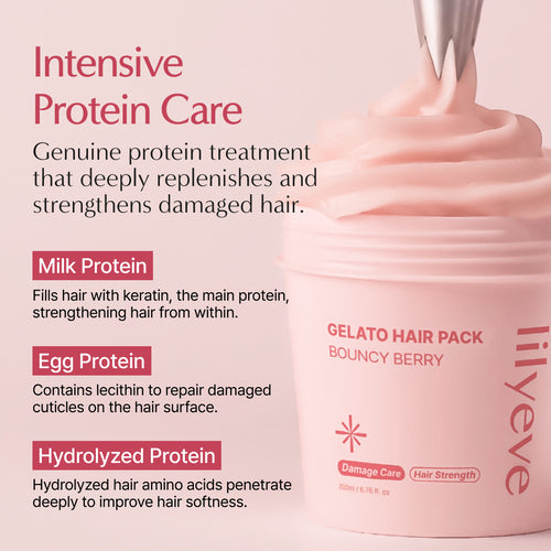 [lilyeve] Repair:Turn Gelato Hair Pack 200ml #Bouncy Berry