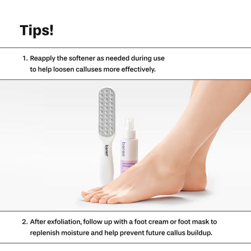[baren] Callus Remover Kit for Feet: Foot File & Peeling Foot Spray *Flash Deal*