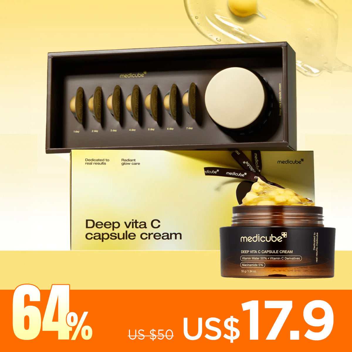 *Special Price*[Medicube] Deep Vita C Capsule Cream Set (1ea + Sample 7ea)