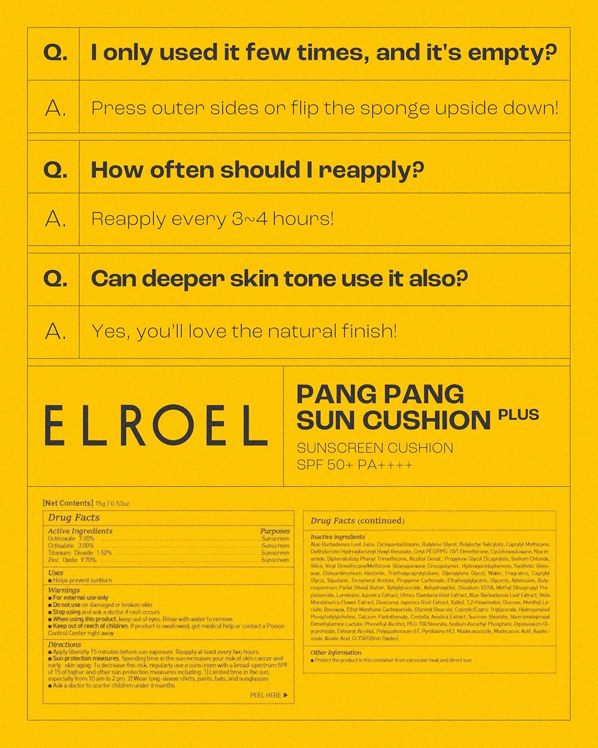 [ELROEL] (OTC) Pang Pang Sun Cushion Plus