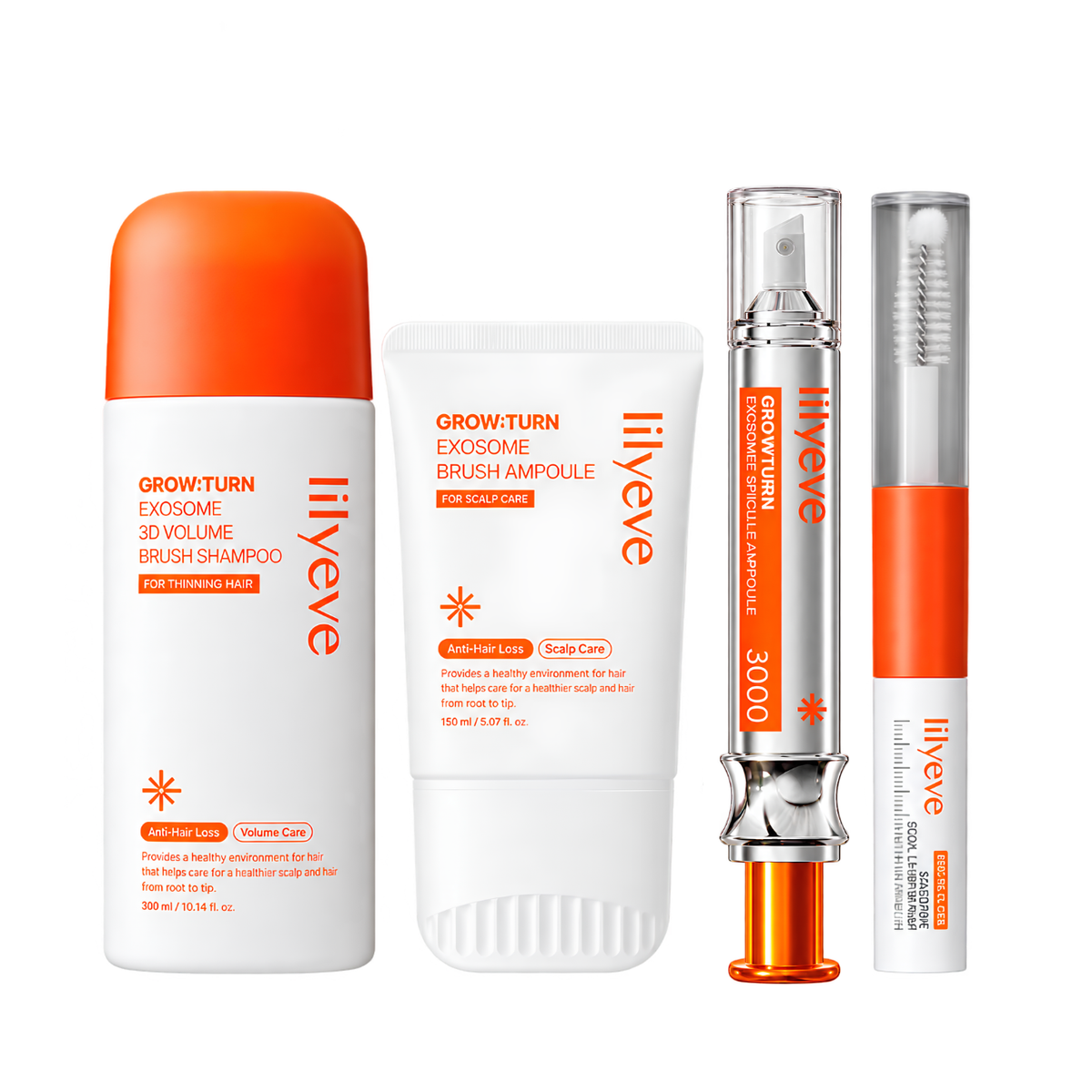 MOIDA SET [lilyeve] Scalp & Root Care Set (Shampoo + Hair Ampoule + Hair Serum + Lash Serum) *Special Price*