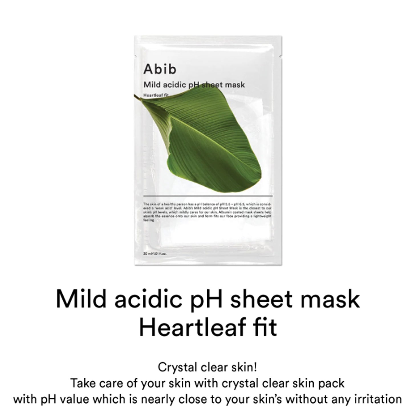 [Abib] Mild Acidic pH Sheet Mask (5 types)