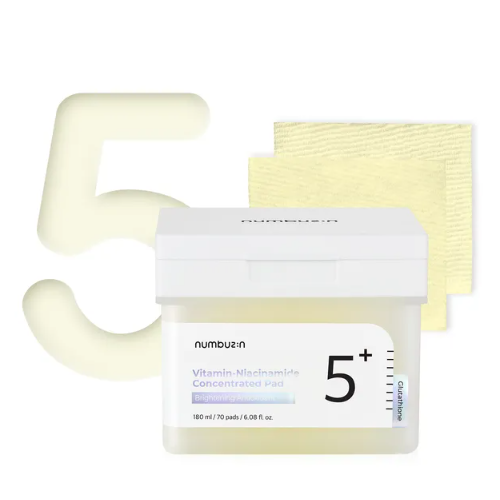 [numbuzin]No.5+ Glutathione Vitamin Concentrated Toner Pads 180ml (70Pads)