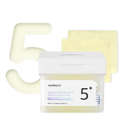 [numbuzin]No.5+ Glutathione Vitamin Concentrated Toner Pads 180ml (70Pads)