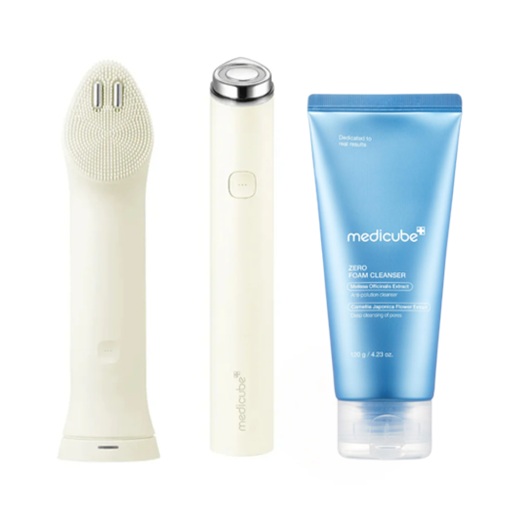 MOIDA SET [MEDICUBE] Pore Deep Cleansing Device Routine for Oily Skin (Cleansing Foam + Device + Cleanser Head) *Special Price*