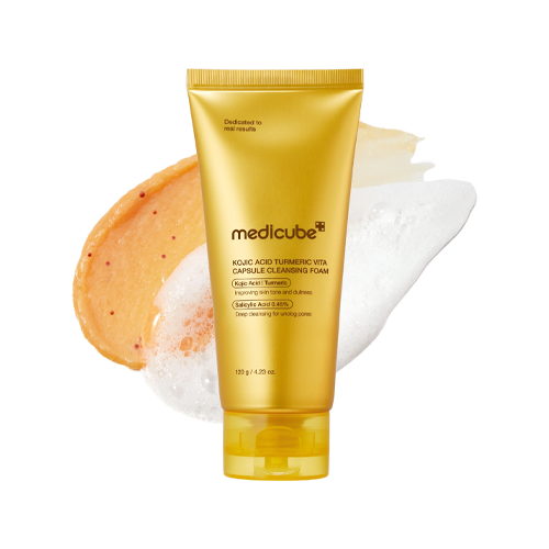 [Medicube] Kojic Acid Turmeric Vita Capsule Cleansing Foam 120ml