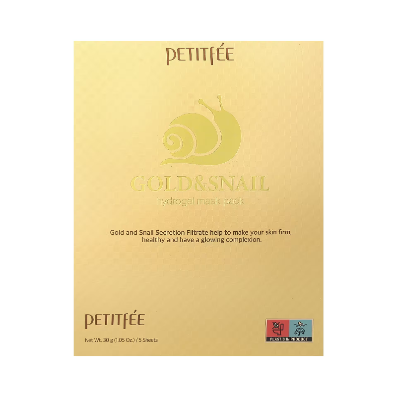 [PETITFEE] Gold & Snail Mask Pack (5ea)