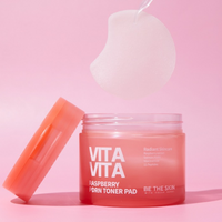 [Be The Skin] Vitavita Raspberry PDRN Toner Pad 120ml (60ea)