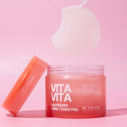 *CLEARANCE*[Be The Skin] Vitavita Raspberry PDRN Toner Pad 120ml (60ea)