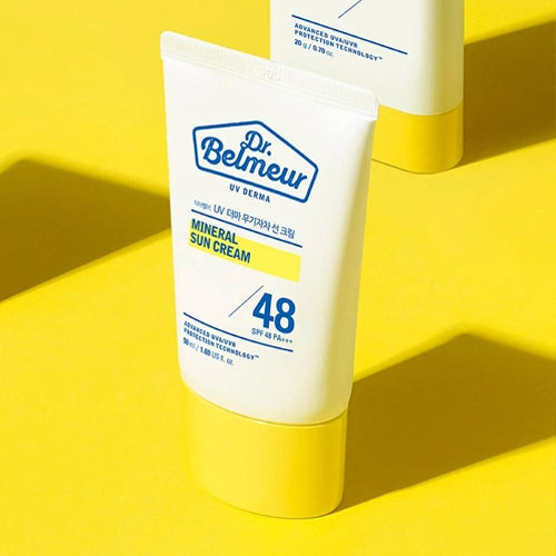 [THE FACE SHOP] Dr.Belmeur UV Derma Mineral Sun Cream SPF48 PA+++ 50ml