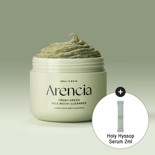 [Arencia] Fresh Green Rice Mochi Cleanser 120g + Free Gift