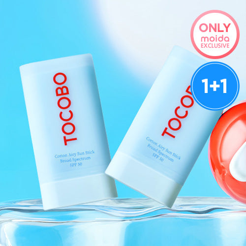 1+1 [TOCOBO] *renew* Cotton Airy Sun Stick SPF50 19ml