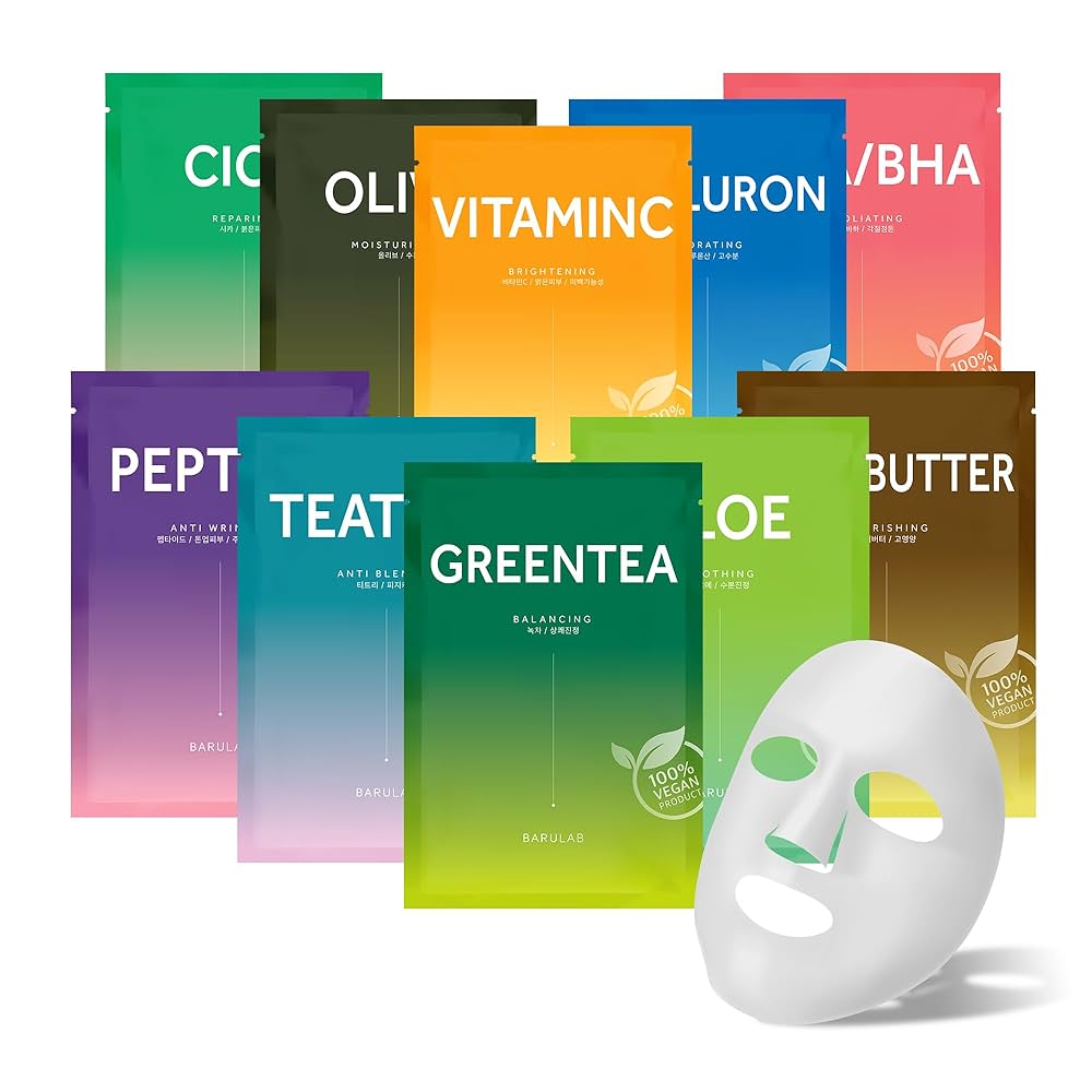 [Barulab] The Clean Vegan Mask 1ea (10 types)