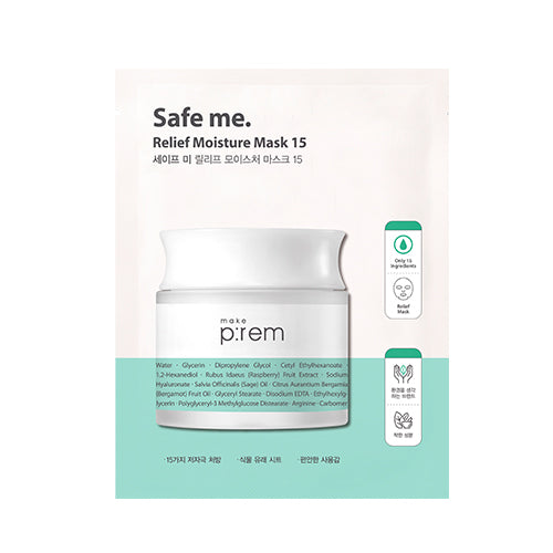 [make p:rem] Safe me Relief Moisture Mask 15 (1ea)