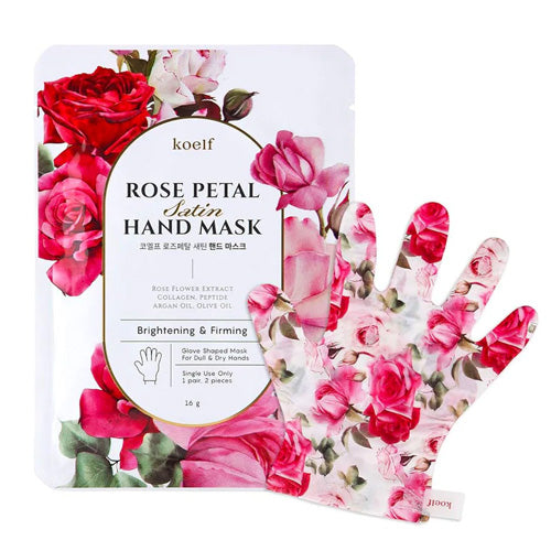 [KOELF] Rose Petal Satin Hand Mask