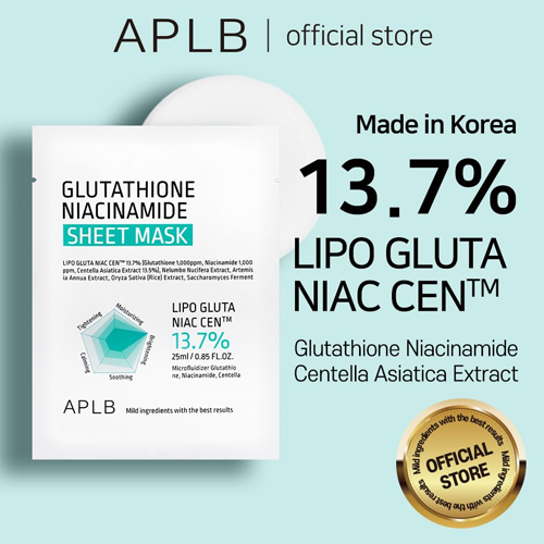 [APLB] Glutathione Niacinamide Sheet Mask (10ea)