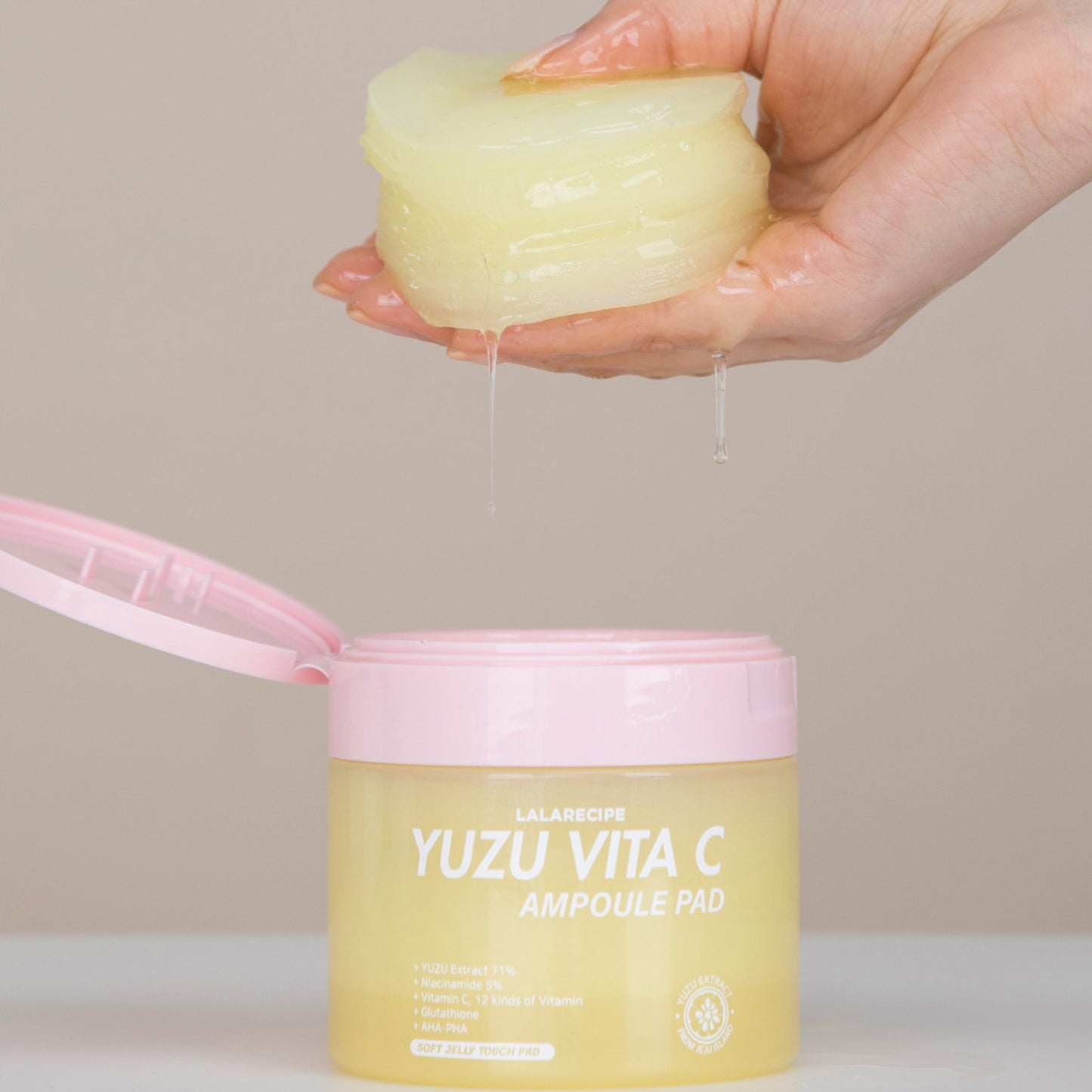 [LalaRecipe] Yuzu Vita C Ampoule Pad 150ml (80pcs)