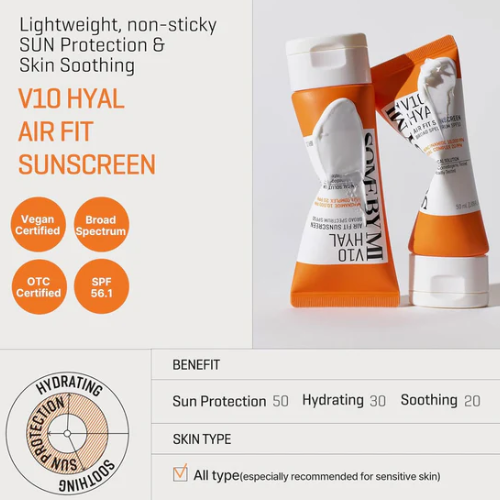 [SOMEBYMI] V10 Hyal Air Fit Sunscreen 50ml