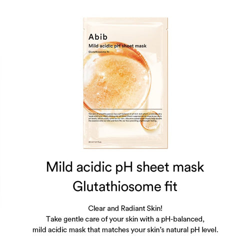 [Abib] Mild acidic pH sheet mask Glutathiosome fit (1ea)