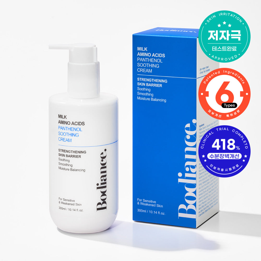 [Bodiance.] Milk Amino Acid Panthenol Soothing Cream 300ml
