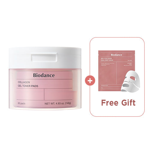 [Biodance] Collagen Gel Toner Pads (60ea) + Free Gift