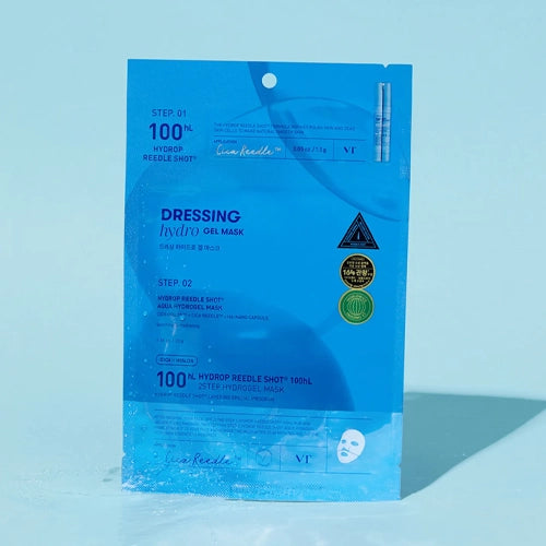 [VT Cosmetics] Hydrop Reedle Shot 100hL 2Step Hydrogel Mask (1ea)