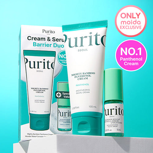 *Special Price* Exclusive Set [Purito Seoul] Set: Panthenol Bamboo Cream + Releaf Serum